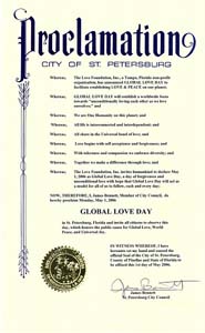 Global Love Day Proclamation