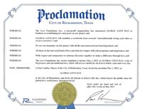 Richardson, Texas Mayor Paul Voelker Proclaims Global Love Day 2023